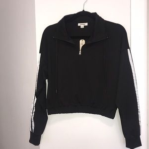 Cropped Track Suit Quarter Zip